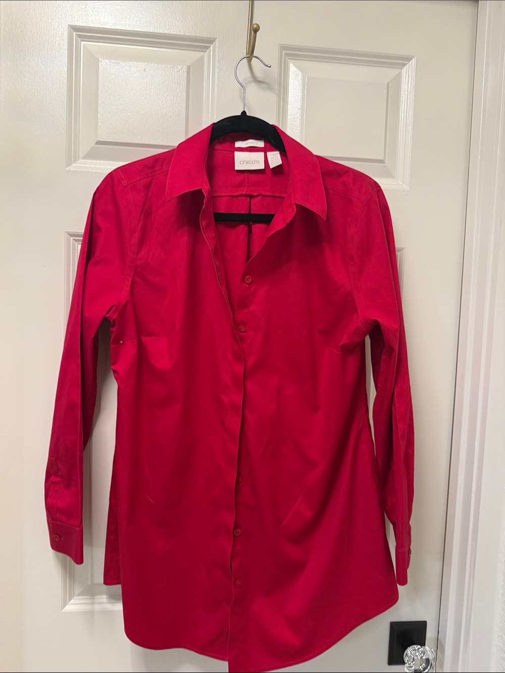Chicos non iron Women's Button-Down Shirt - Red Size 1